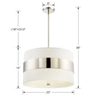 Crystorama - 297-PN - Five Light Chandelier - Grayson - Polished Nickel