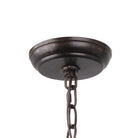 Crystorama - 587-EB-GA - Neuf Lumières Suspendu - Luna - Bronze anglais + Or antique
