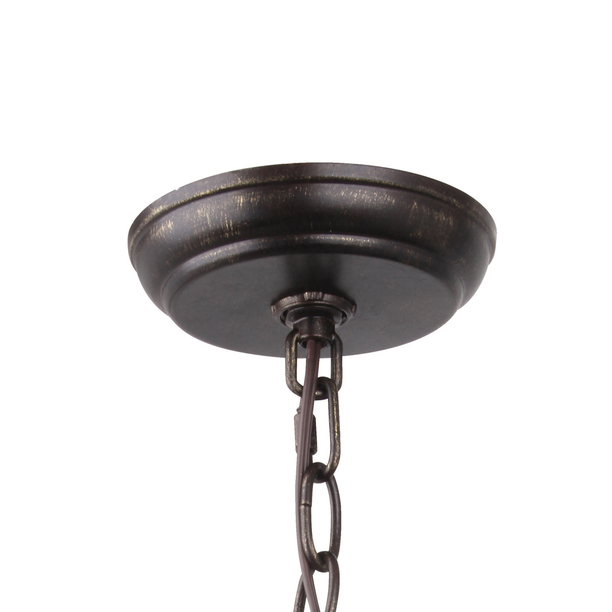 Crystorama - 587-EB-GA - Nine Light Chandelier - Luna - English Bronze + Antique Gold