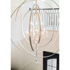 Crystorama - 587-SA - Neuf Lumières Suspendu - Luna - Argent antique