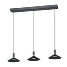 Éclairage linéaire LED Conomavilla 902184A Thesis Lighting Suspension en noir texturé