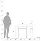 Hubbardton Forge 750104 Wick 30" Console Table
