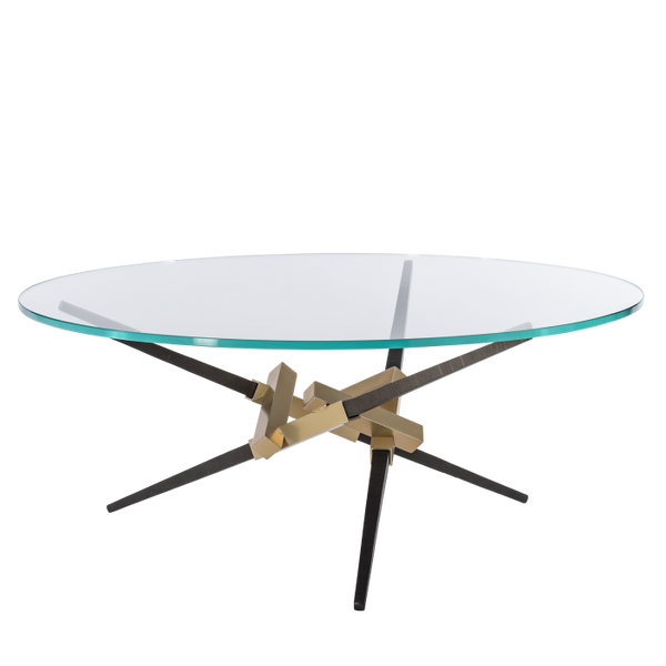 Table basse Crux avec pieds en acier