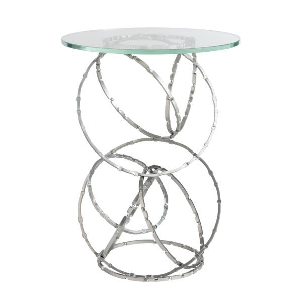 Olympus Glass Top Accent Table