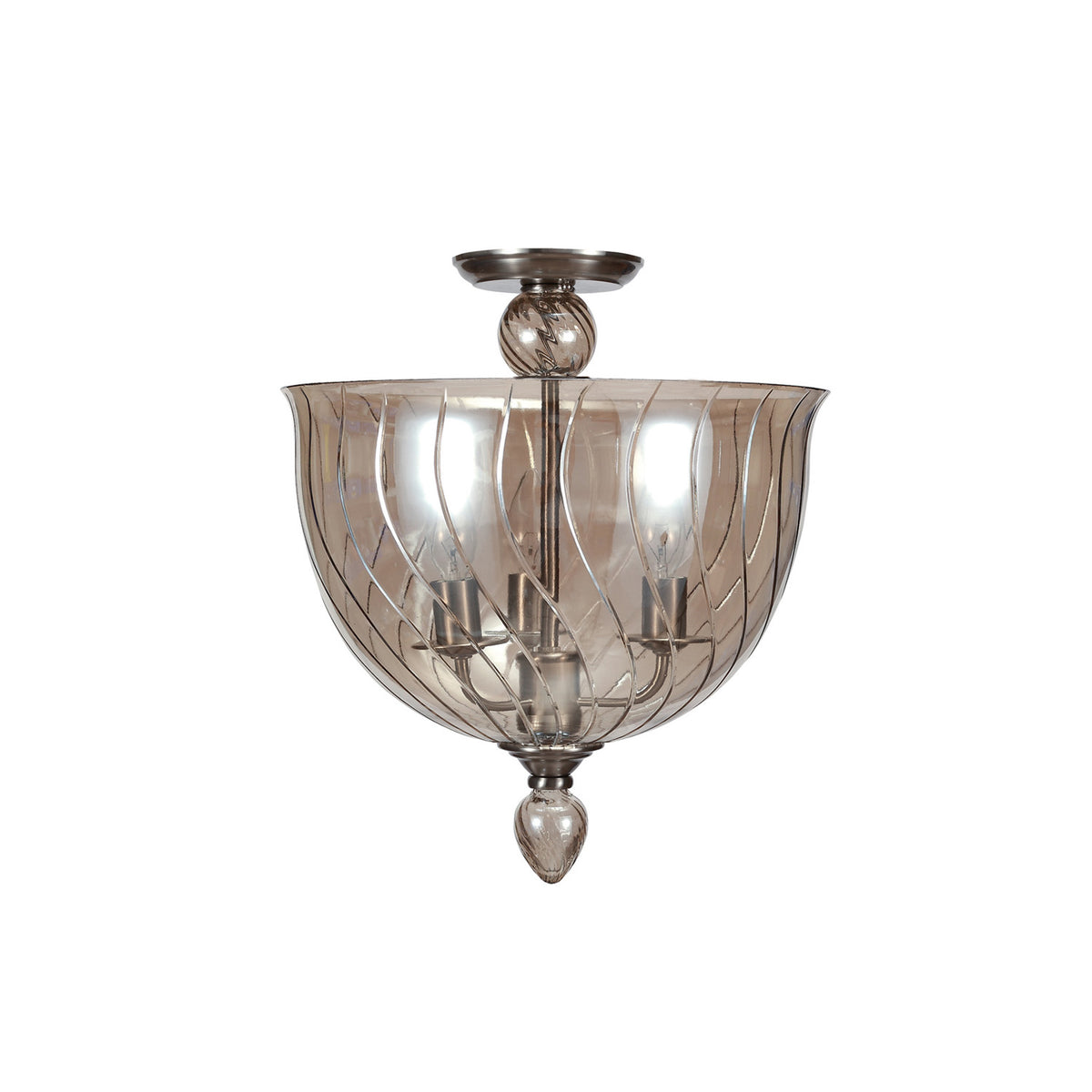 Crystorama - 9843-CH-CG - Three Light Ceiling Mount - Harper - Polished Chrome