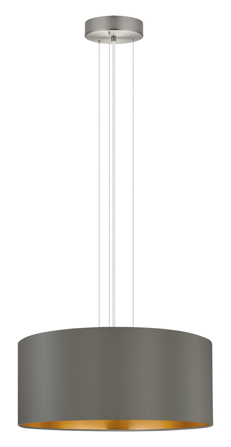 Eglo Canada - 31608A - Three Light Pendant - Maserlo - Satin Nickel