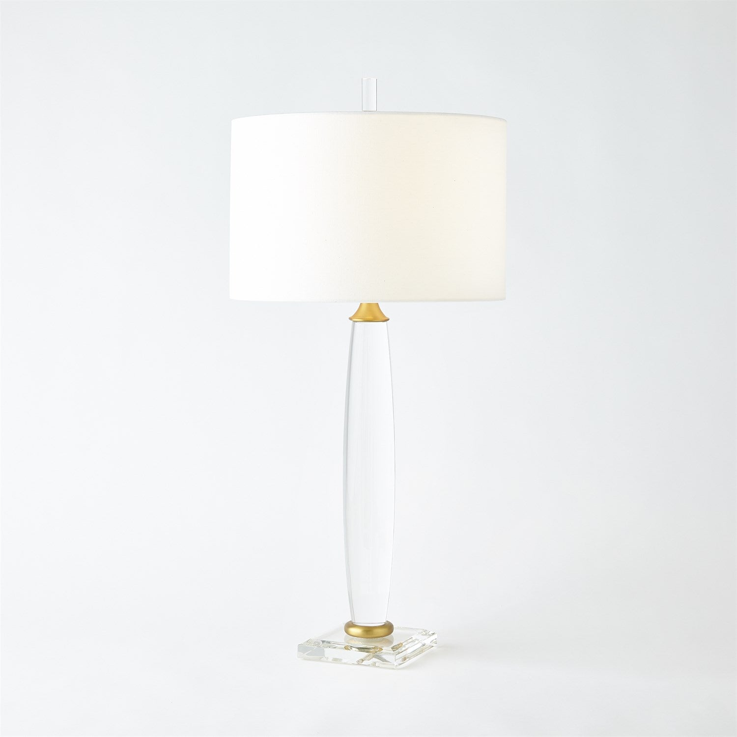 Bowed Crystal Column Lamp