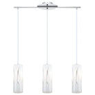 Eglo Canada - 92741A - Three Light Suspension - Rivato - Chrome