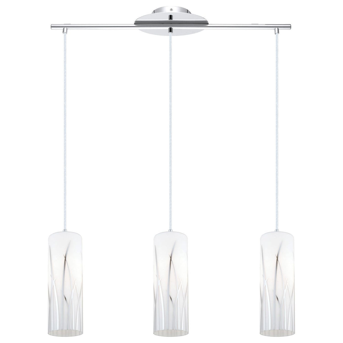 Eglo Canada - 92741A - Three Light Suspension - Rivato - Chrome