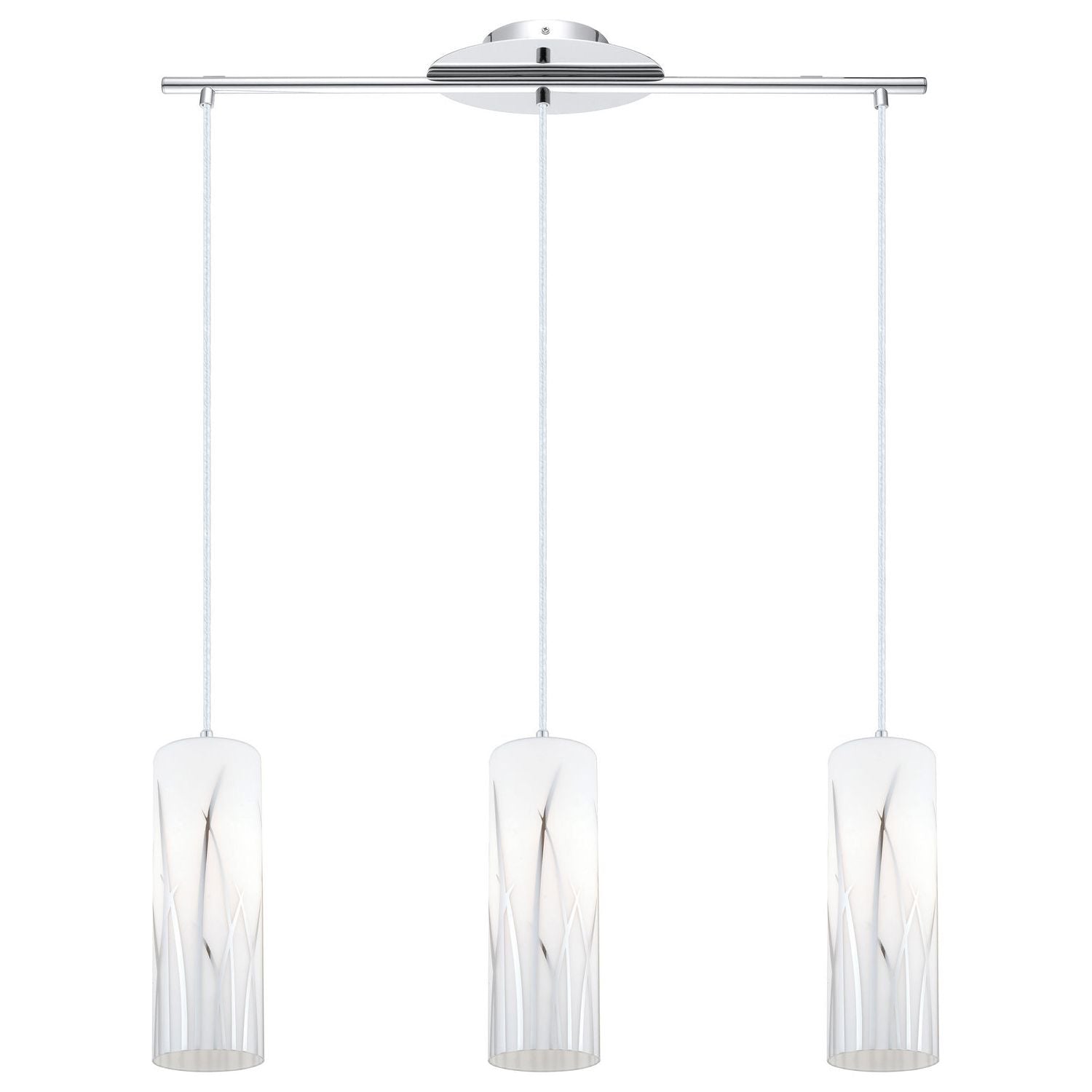 Eglo Canada - 92741A - Three Light Suspension - Rivato - Chrome