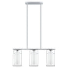 Eglo Canada - 94378A - Three Light Suspension - Loncino 1 - Chrome