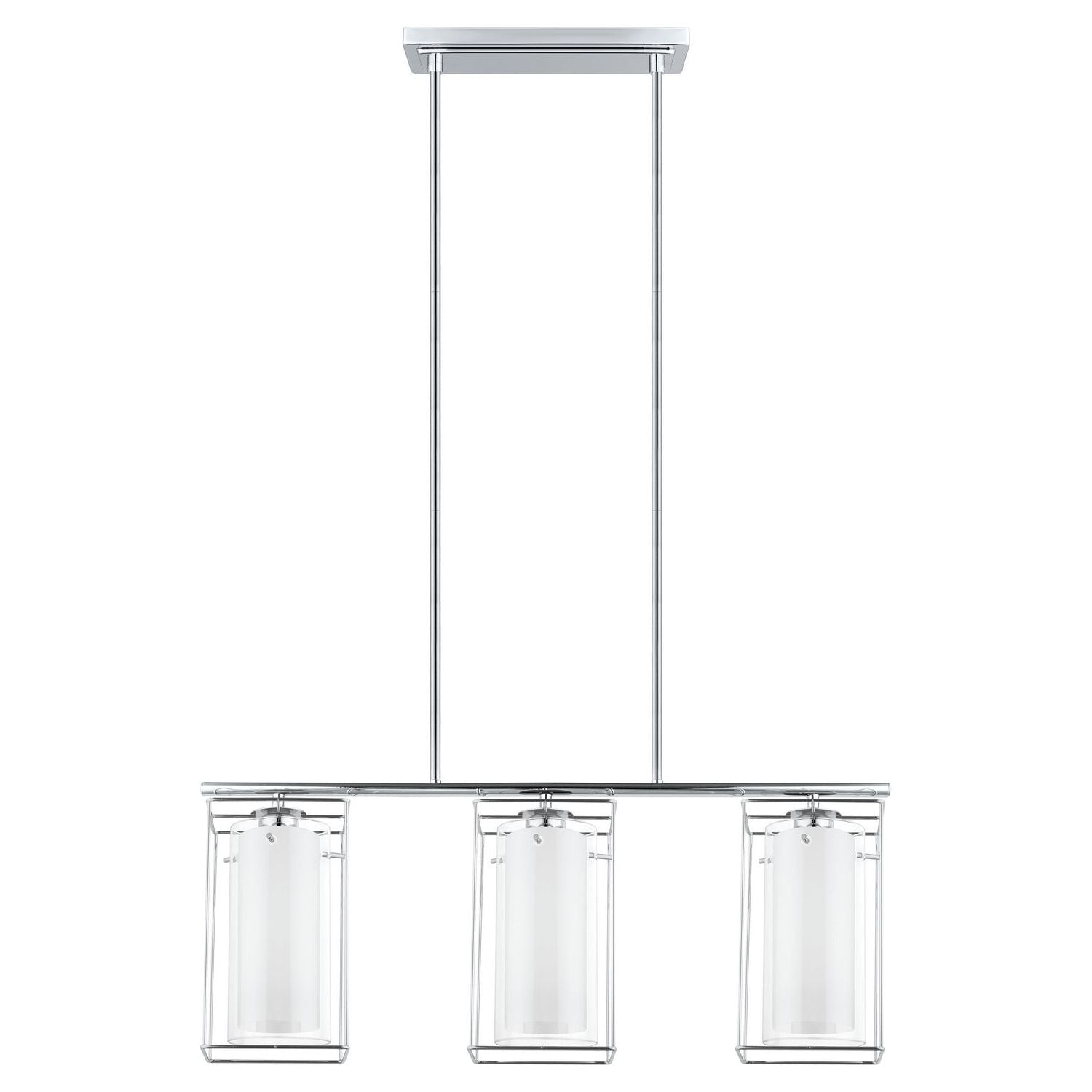 Eglo Canada - 94378A - Three Light Suspension - Loncino 1 - Chrome
