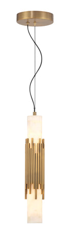 Eurofase 50353-026 Venna Albâtre LED Suspension en laiton antique