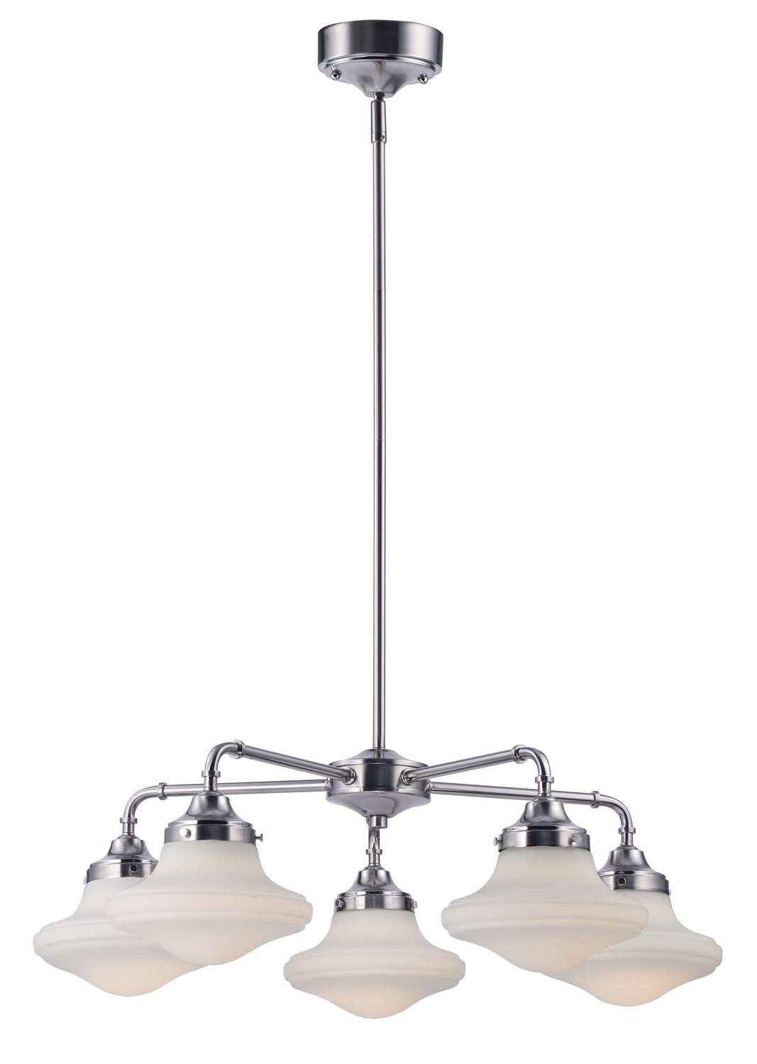 Maxim Lighting 30245SWSN New School Chandelier in Satin Nickel