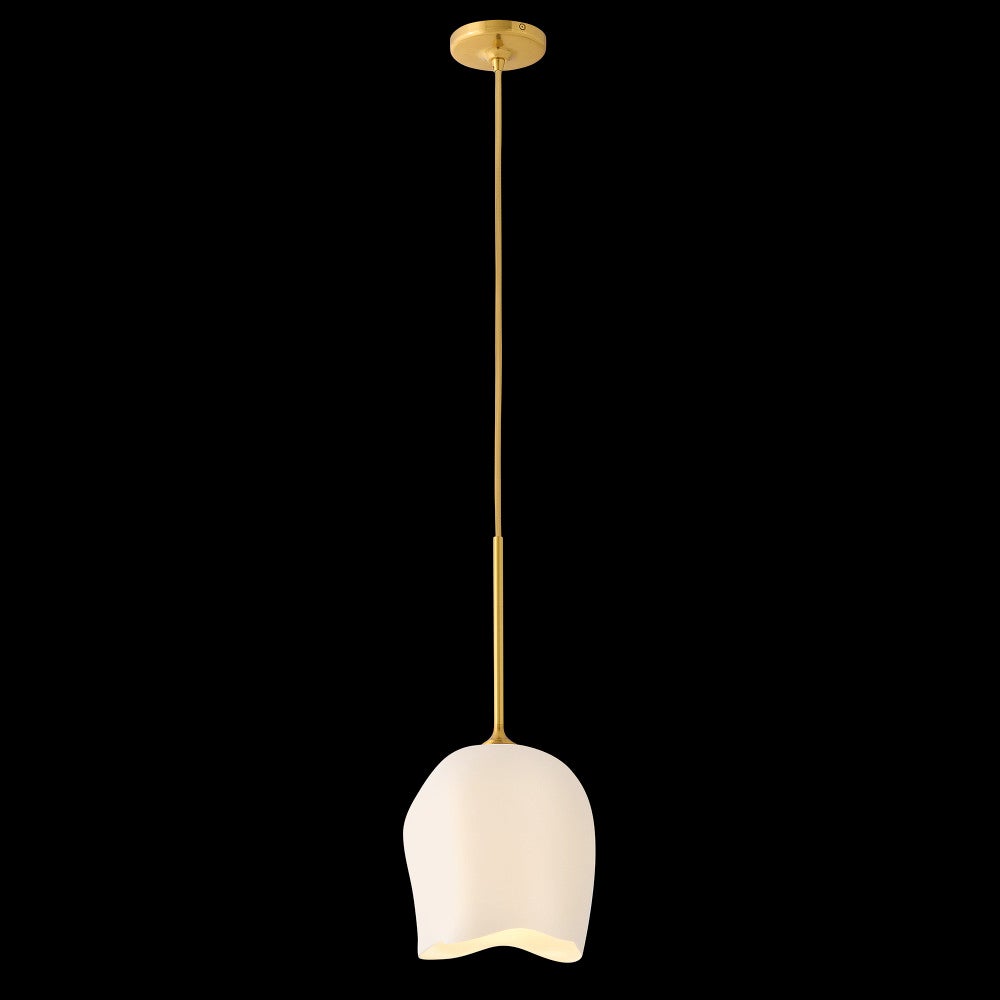 Fredrick Ramond FR46307UB Porcelaine Verity Suspension en laiton non verni