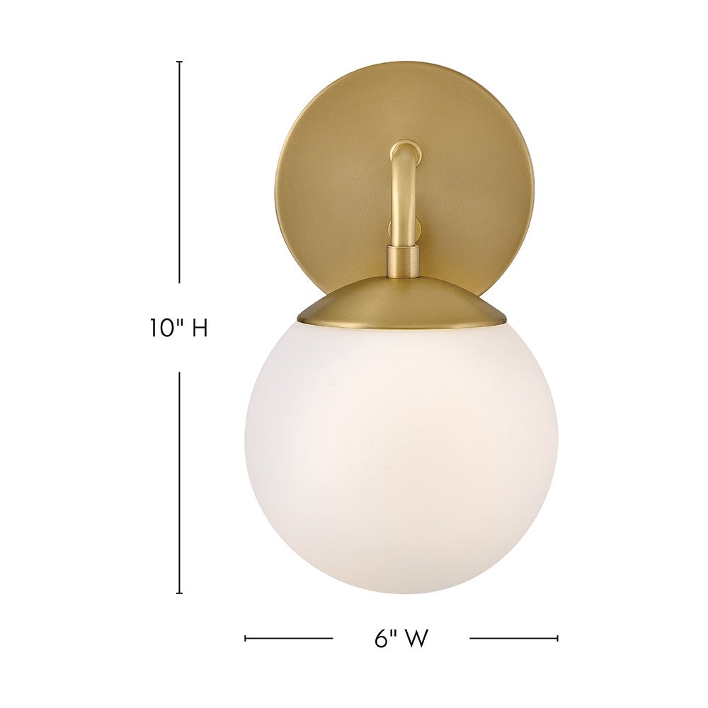 Lark 84300LCB Julep Wall Sconce in Lacquered Brass