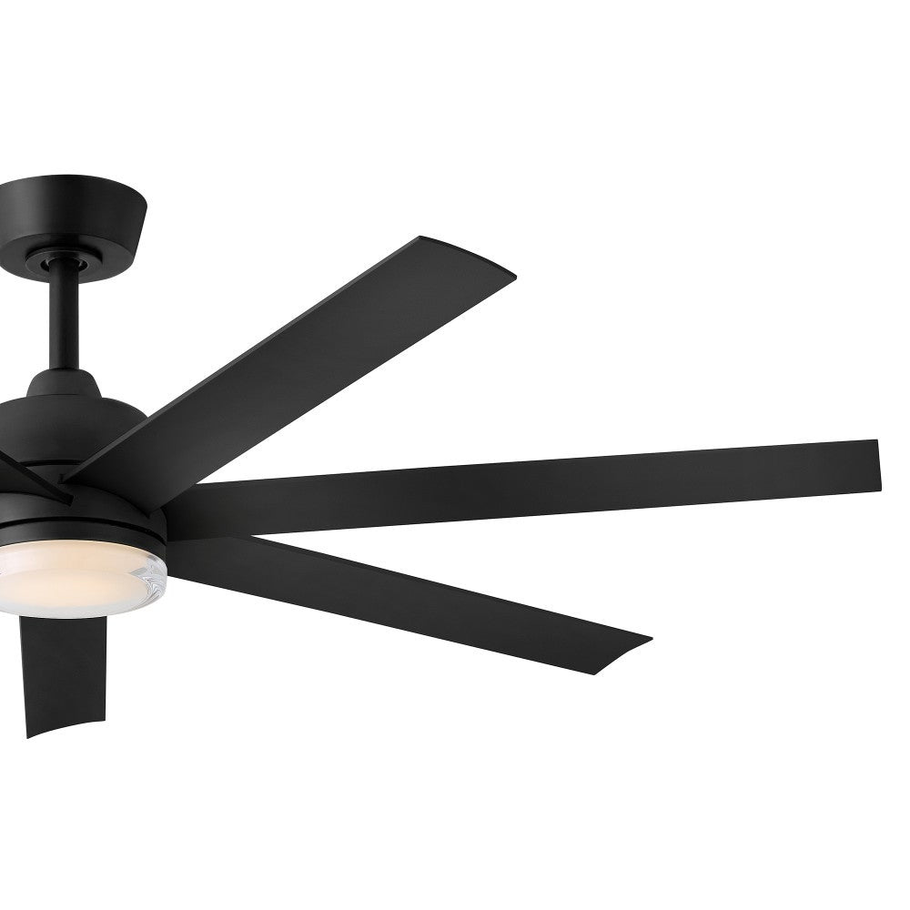 Éclairage intelligent LED Hinkley 910656FMB-LDD Ventilateur  en noir mat