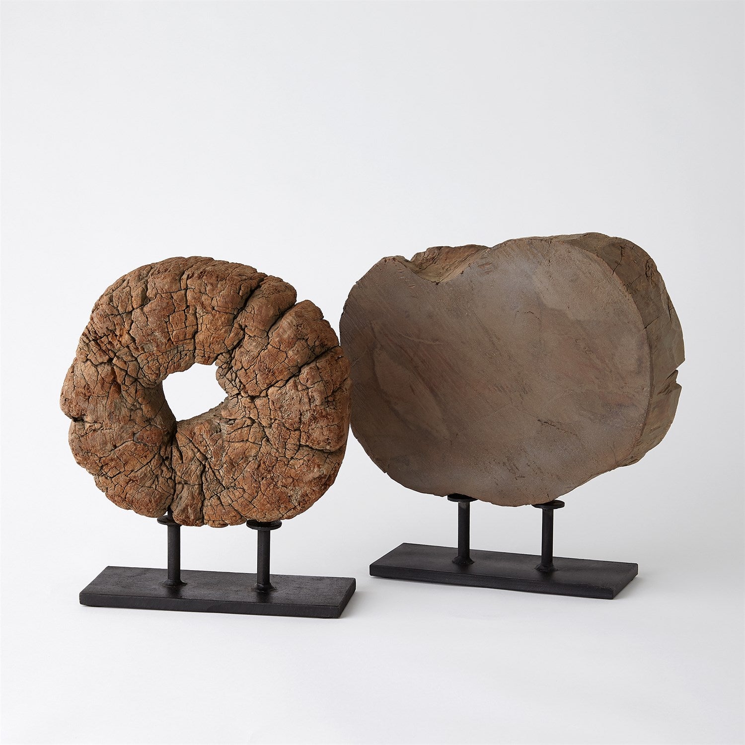 Wood Half Ukhli Wheel on Stand