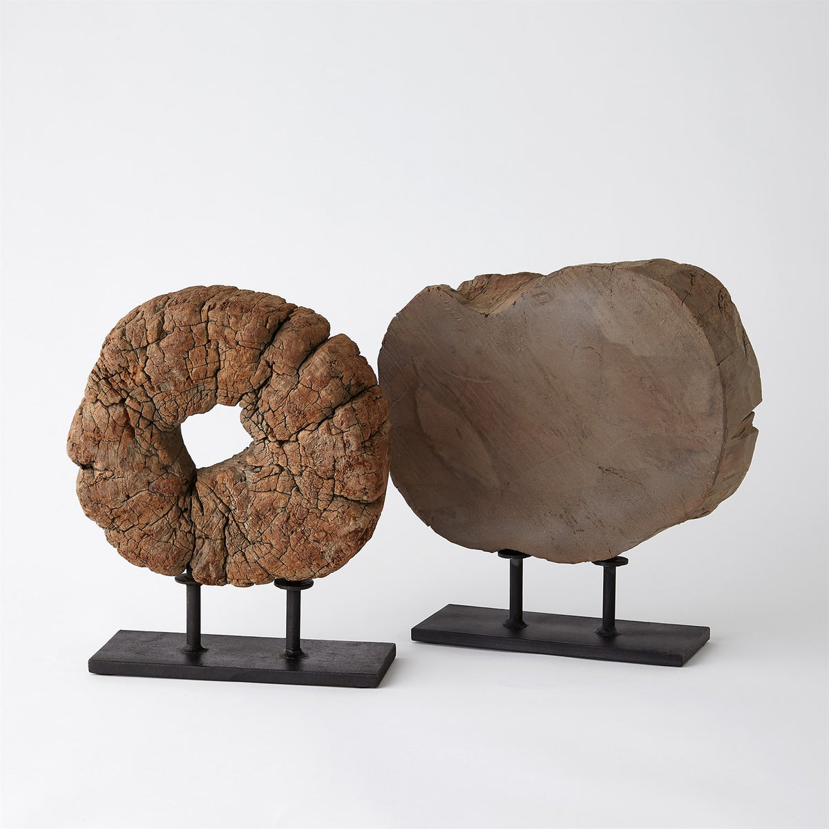 Wood Half Ukhli Wheel on Stand