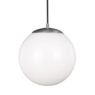 Visual Comfort Studio Canada - 6022EN3-04 - One Light Pendant - Leo - Hanging Globe - Satin Aluminum