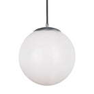 Visual Comfort Studio Canada - 6024-04 - One Light Pendant - Leo - Hanging Globe - Satin Aluminum