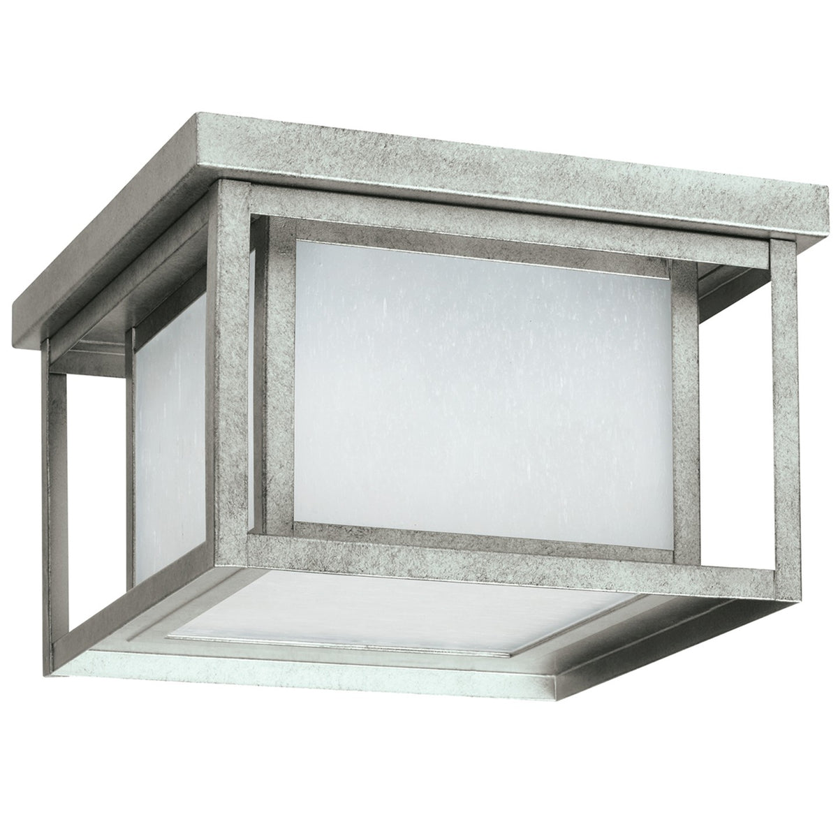 Generation Lighting Canada - 79039-57 - Two Light Outdoor Flush Mount - Hunnington - Weathered Pewter