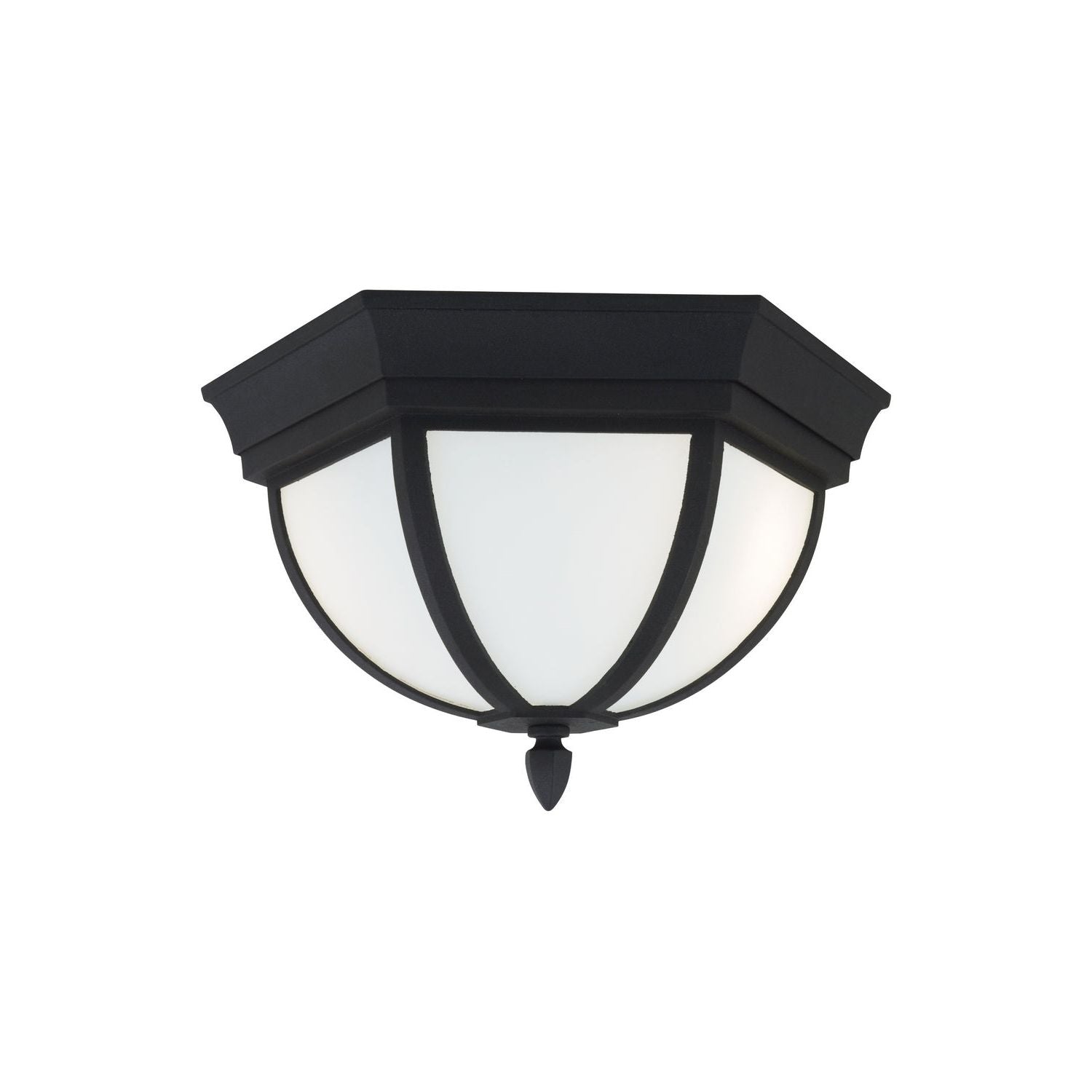 Generation Lighting Canada - 79136-12 - Two Light Outdoor Flush Mount - Wynfield - Black