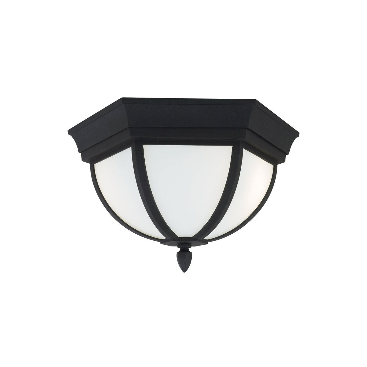 Generation Lighting Canada - 79136-12 - Two Light Outdoor Flush Mount - Wynfield - Black
