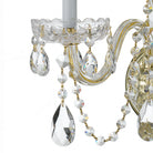 Crystorama - 1033-PB-CL-MWP - Trois lumières Murale - Cristal traditionnel - Laiton poli