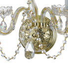 Crystorama - 1033-PB-CL-MWP - Trois lumières Murale - Cristal traditionnel - Laiton poli