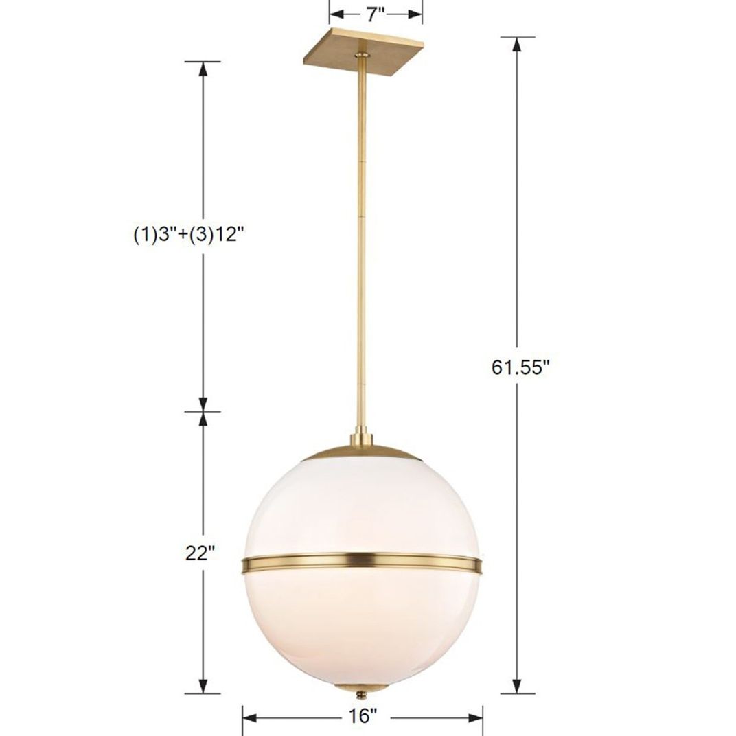 Crystorama - 2016-AG - Four Light Mini Chandelier - Truax - Aged Brass