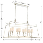Crystorama - 2249-PN - Huit lumières Suspendu - Sylvan - Nickel poli
