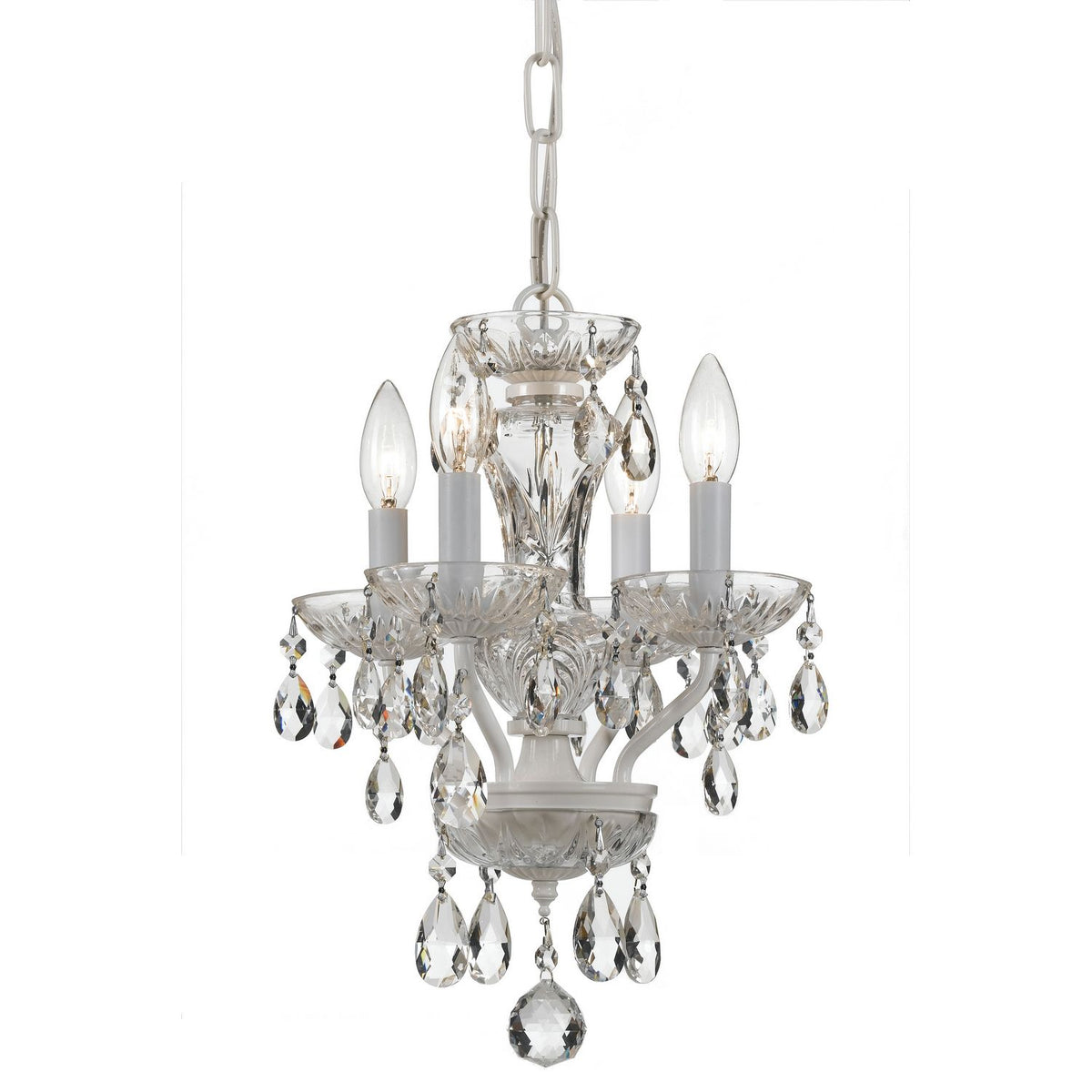 Crystorama - 5534-WW-CL-S - Four Light Mini Chandelier - Welton - Wet White