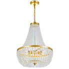 Crystorama - 608-GA - Six Lumières Suspendu - Rylee - Or antique