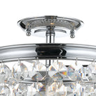 Crystorama - 783-CH-CL-MWP - Semi-remorque à trois feux Plafonnier - Archer - Chrome poli