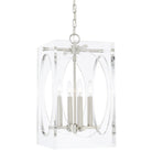 Crystorama - 8874-PN - Quatre lumières Suspendu - Drake - Nickel poli