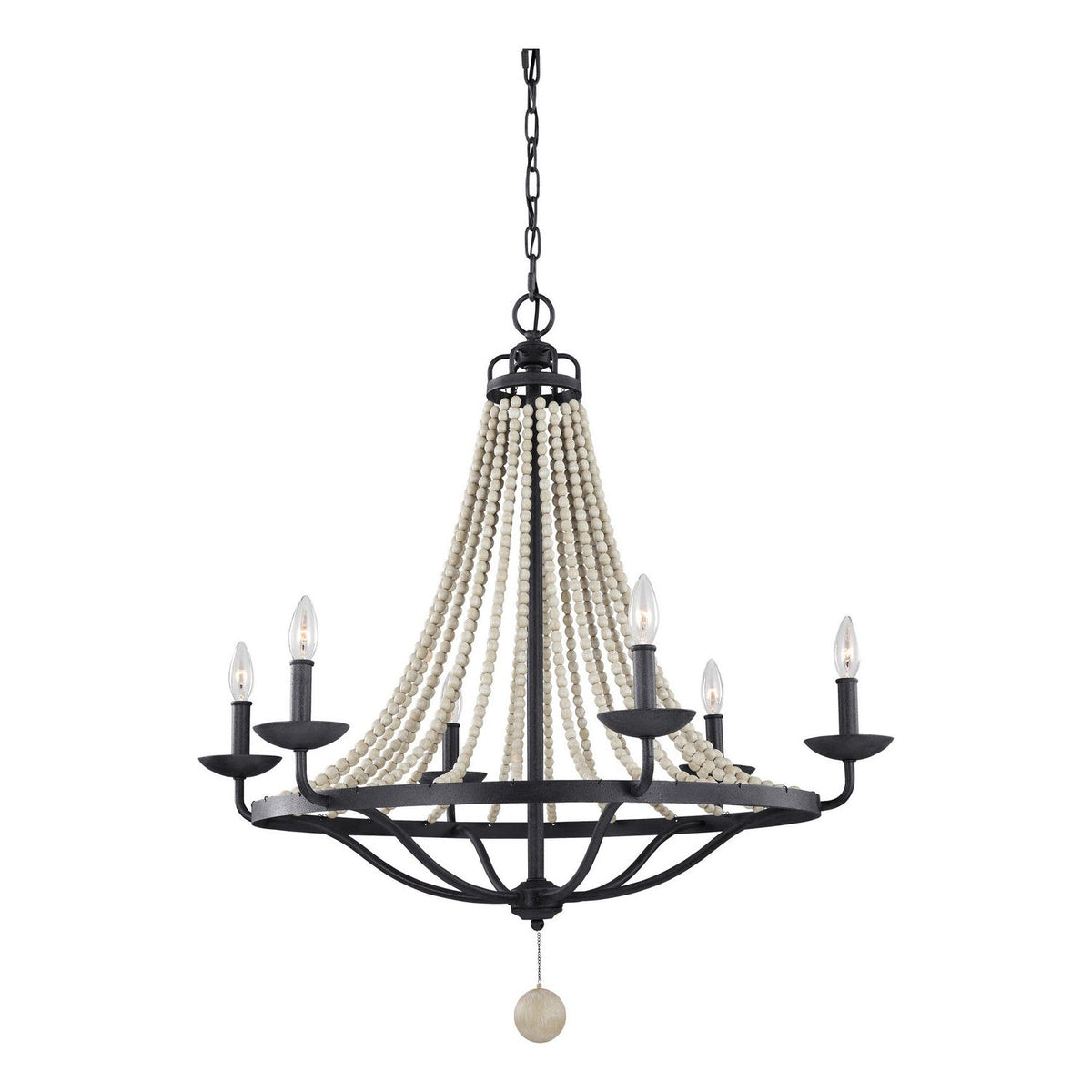 Visual Comfort Studio Canada - F3129/6DWZ/DWG - Six Light Chandelier - Nori - Dark Weathered Zinc / Driftwood Grey