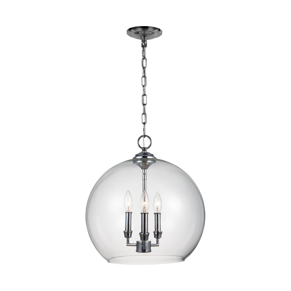 Visual Comfort Studio Canada - F3155/3CH - Three Light Pendant - Lawler - Chrome