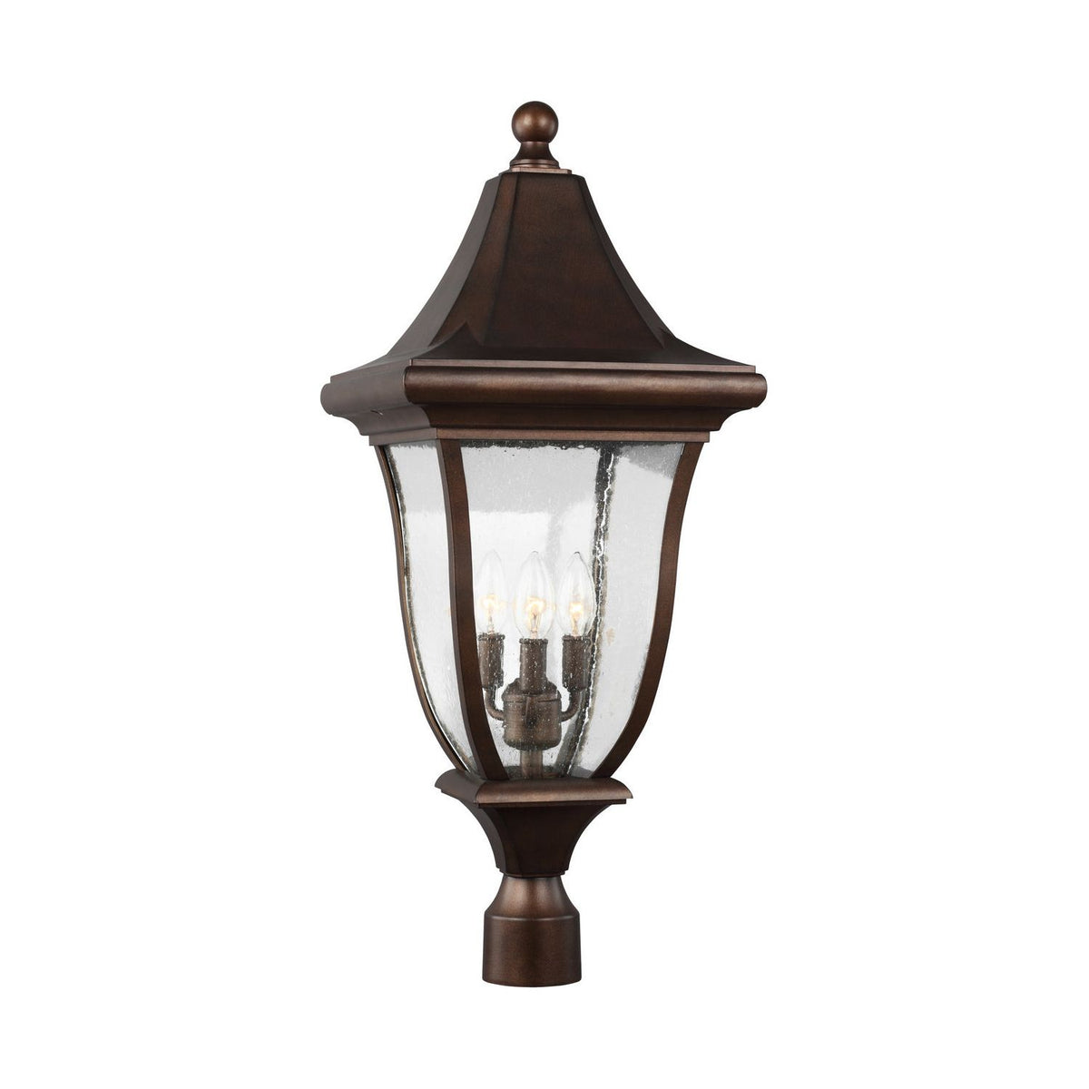Visual Comfort Studio Canada - OL13107PTBZ - Three Light Outdoor Post Lantern - Oakmont - Patina Bronze
