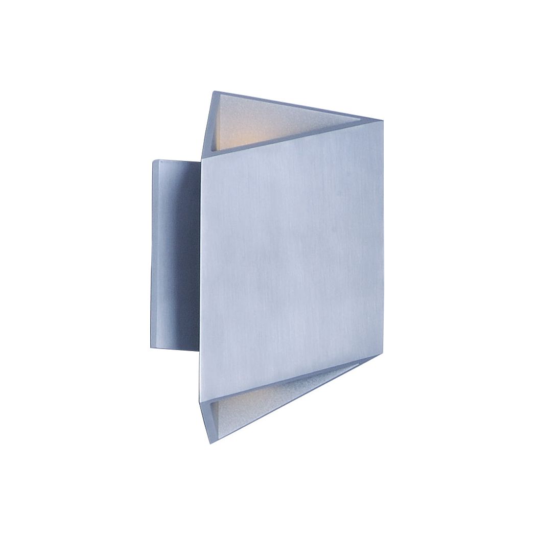 ET2 - E41373-SA - LED Outdoor Wall Sconce - Alumilux Facet - Satin Aluminum