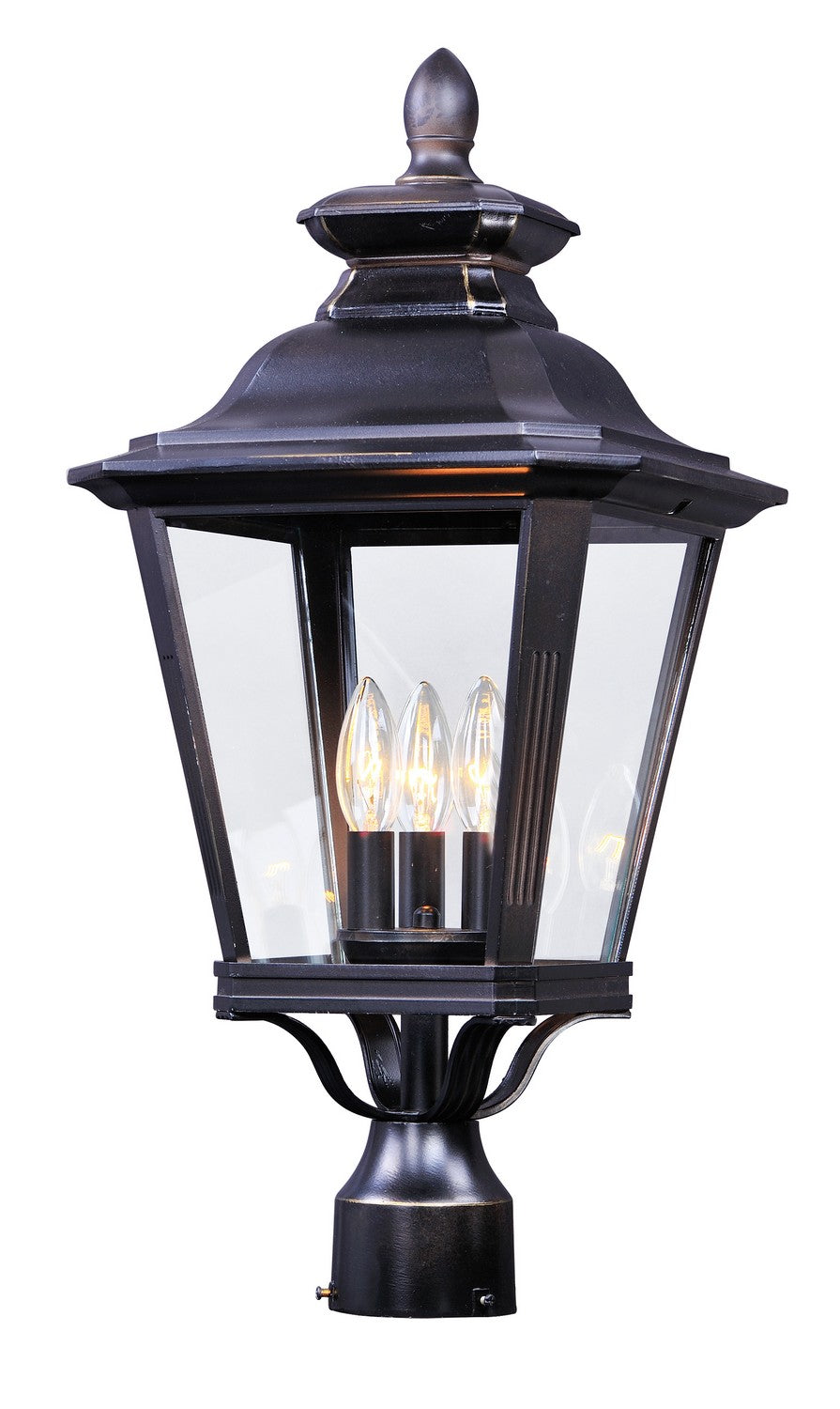 Lanterne sur poteau/à mât extérieur Maxim Lighting 1131CLBZ Knoxville en bronze