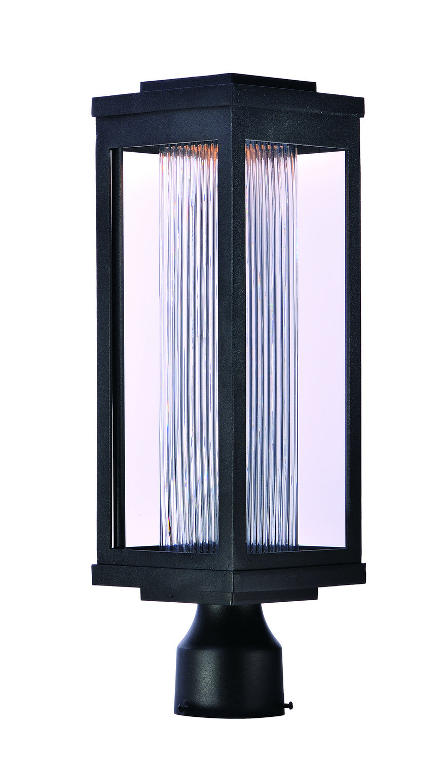 Luminaire extérieur LED Maxim Lighting 55900CRBK Salon, montage sur poteau/pilier, noir