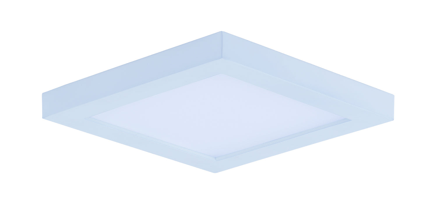 Maxim Lighting 57720WTWT Wafer Square LED Flush Mount in White