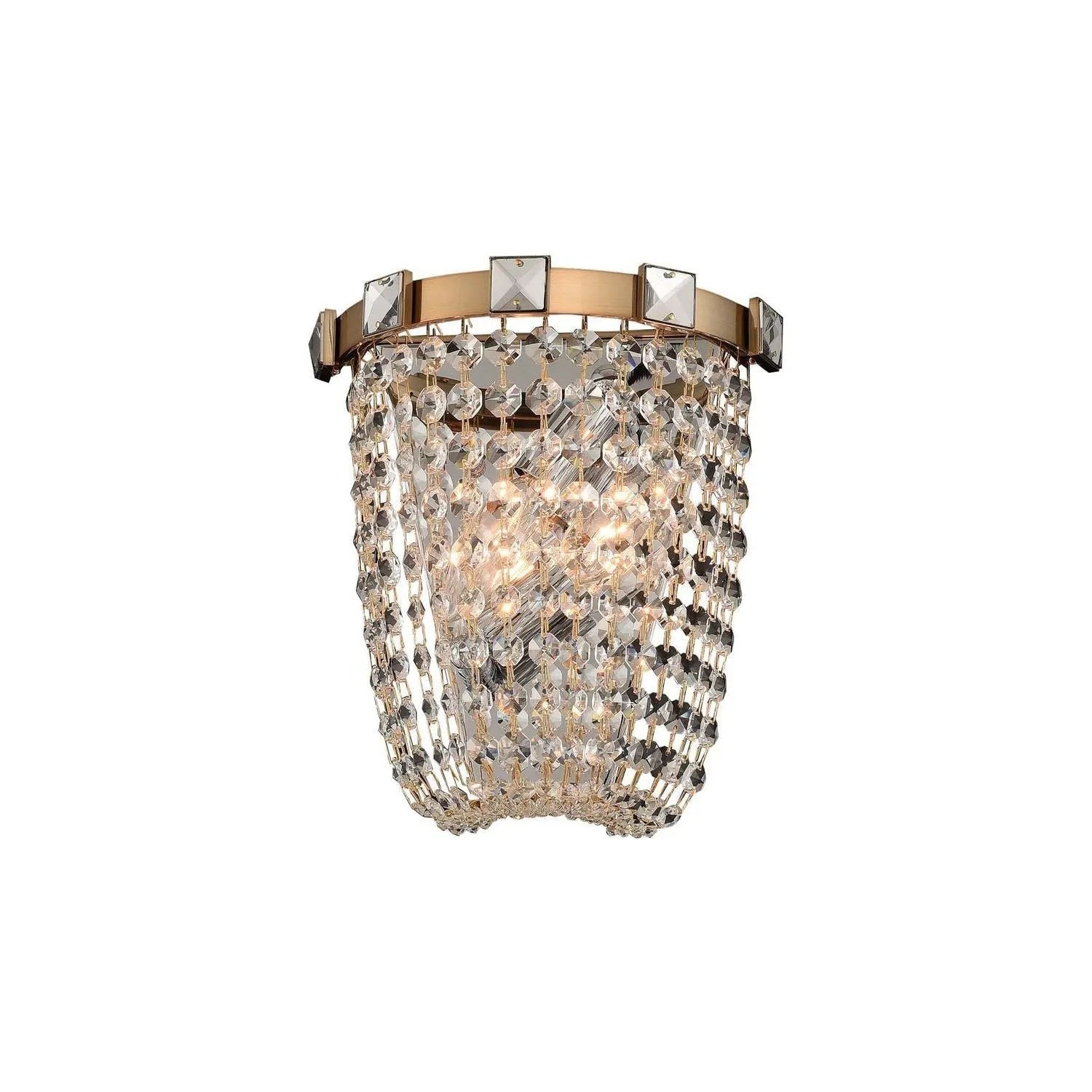Allegri - 027920-038-FR001 - Two Light Wall Sconce - Impero - Brushed Champagne Gold