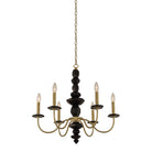 Allegri - 031550-039 - Six Light Chandelier - Piedra - Brushed Brass