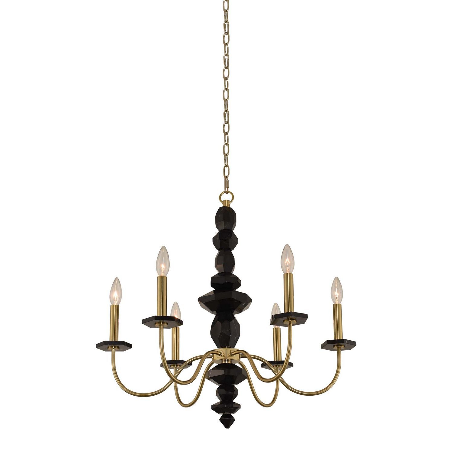Allegri - 031550-039 - Six Light Chandelier - Piedra - Brushed Brass