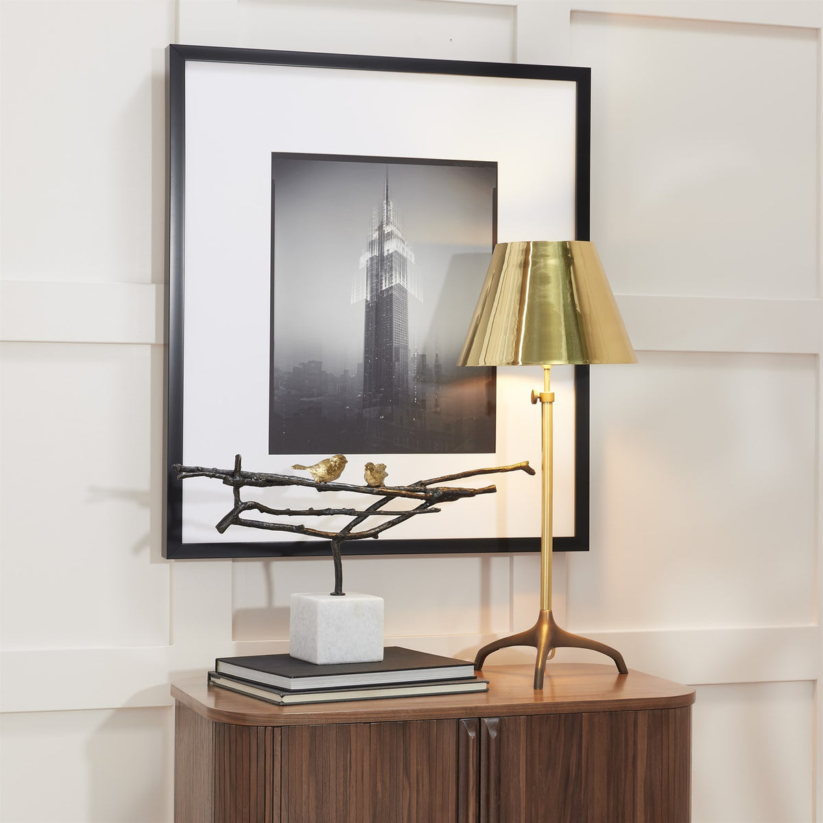 Sculpture d'oiseaux nicheurs