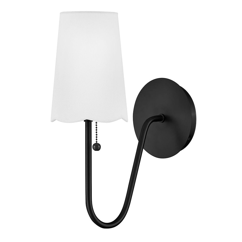 Applique murale festonnée Lark 84380BK Bliss en noir