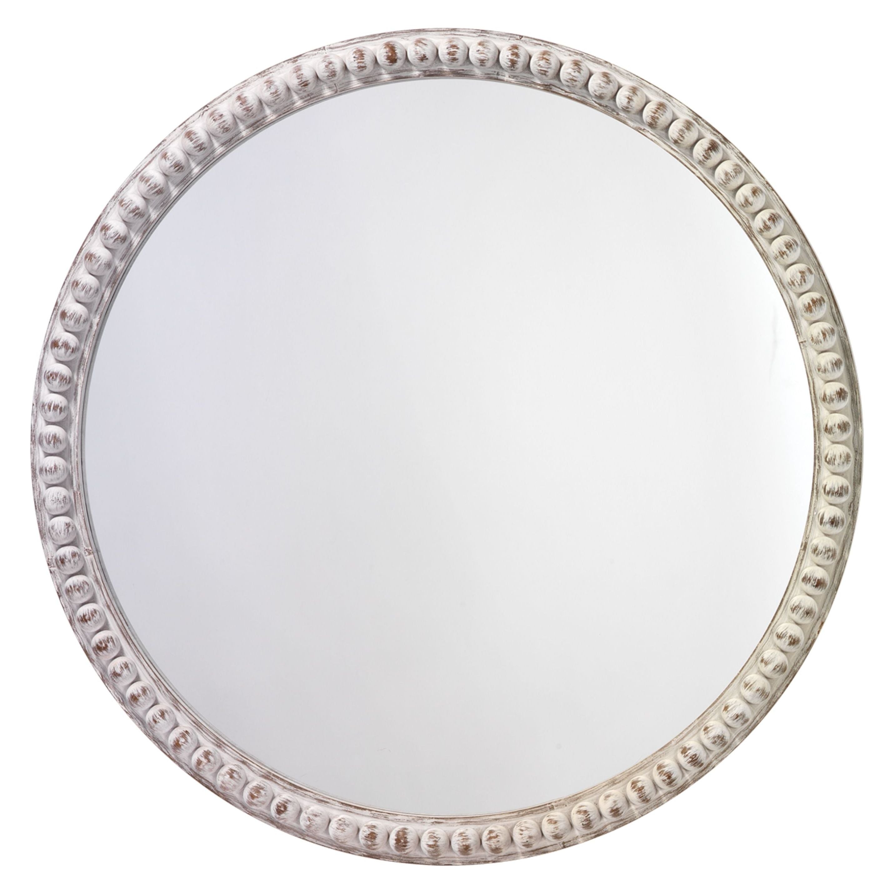 Jamie Young Company - 7AUDR-MIWH - Audrey Beaded Mirror -  - White Washed