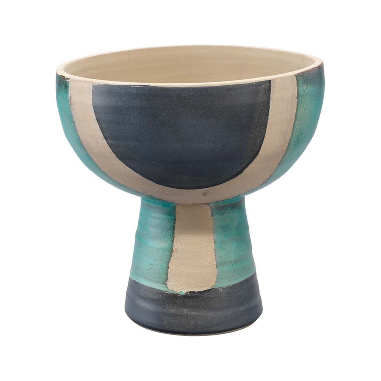 Jamie Young Company - 7BLAN-VEAQ - Blanche Wide Vessel - Blanche - Aqua